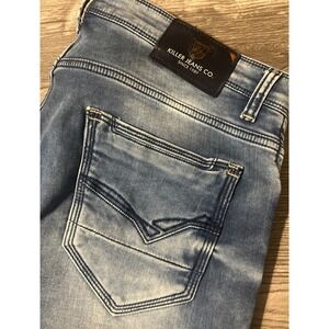 Killer Jeans‎ Co Special Edition Skinny Fit Stretch Men's Blue Jeans Size 36x33